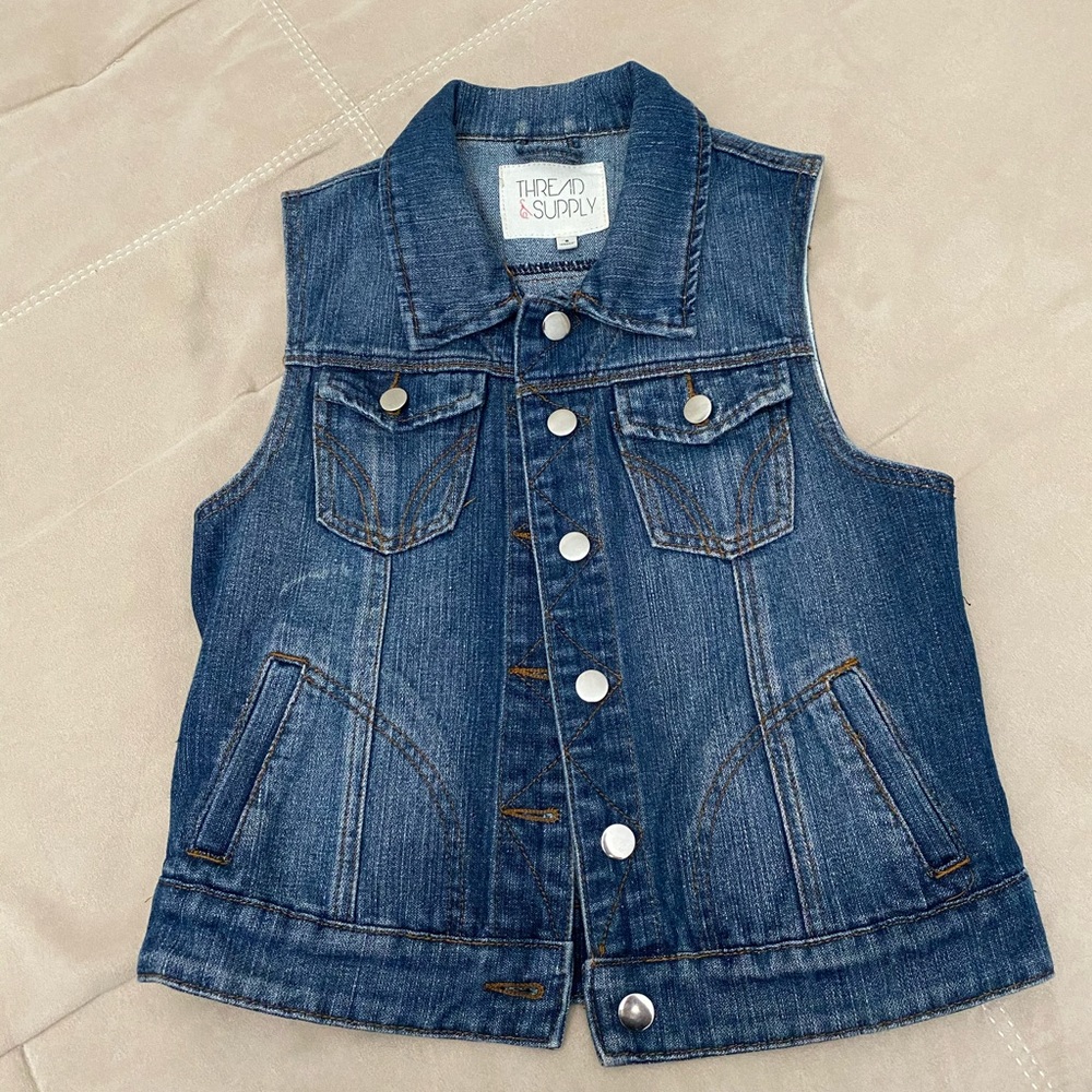 Women’s denim vest